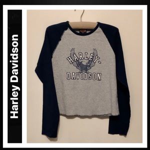 Harley-Davidson Eagle Raglan Tee - Long Beach, NJ